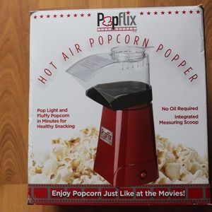 Pop Flix Popflix Hot Air Popcorn Popper Red